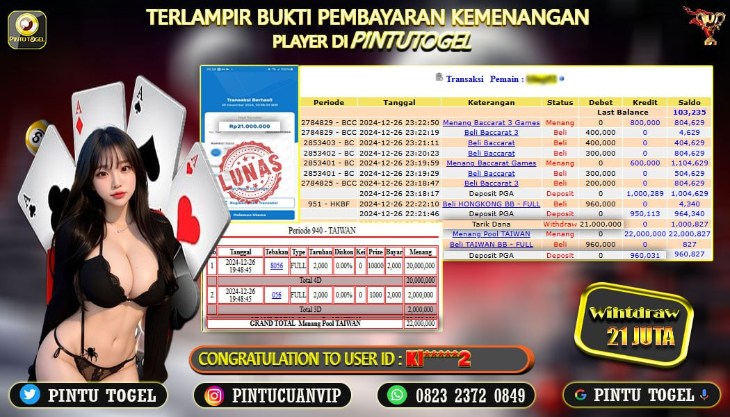 Jackpot Togel Taiwan PINTU TOGEL