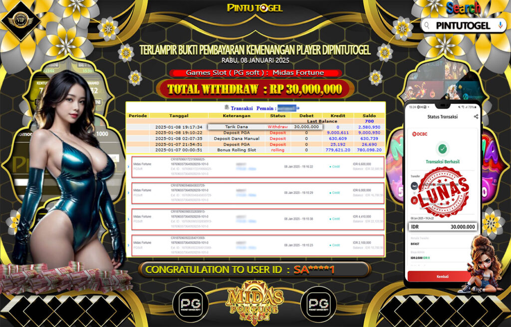 Jackpot Slot MIDAS FORTUNE PINTU TOGEL